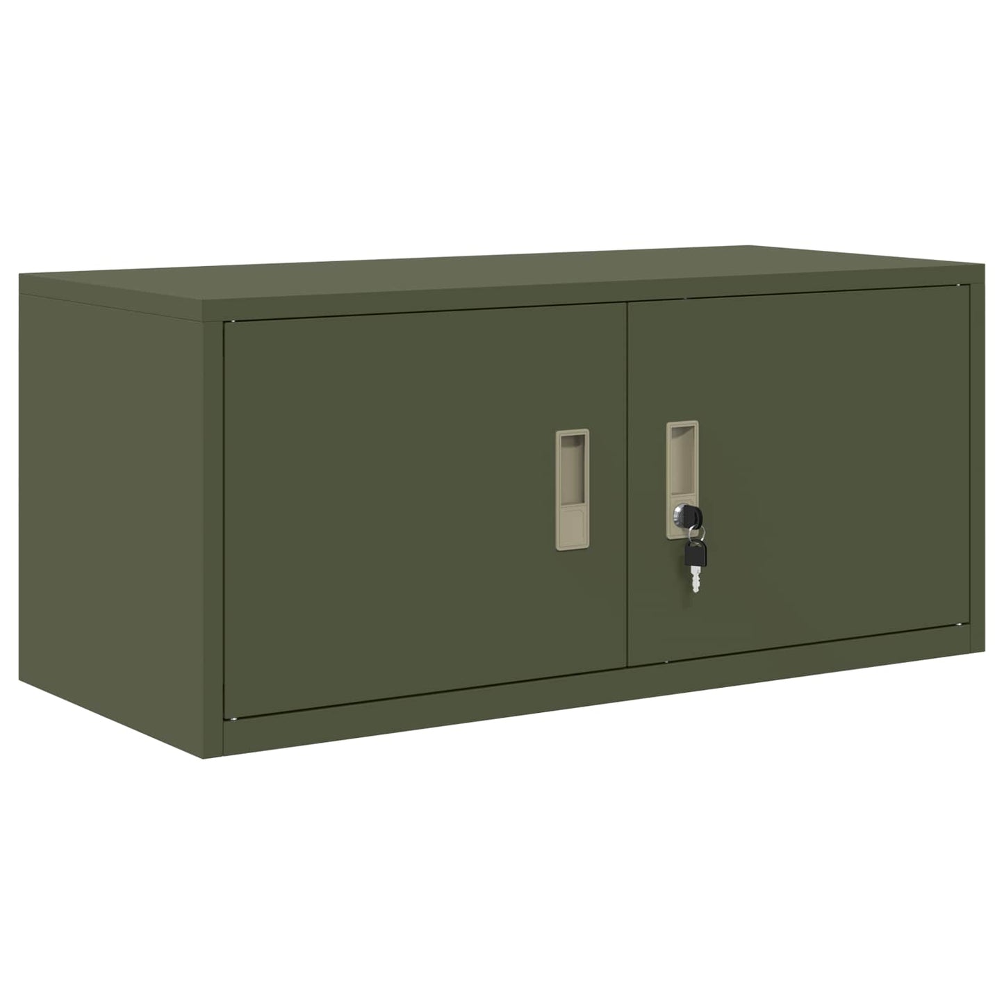Storage Cabinet Olive Green 90 x 40 x 40 cm Steel