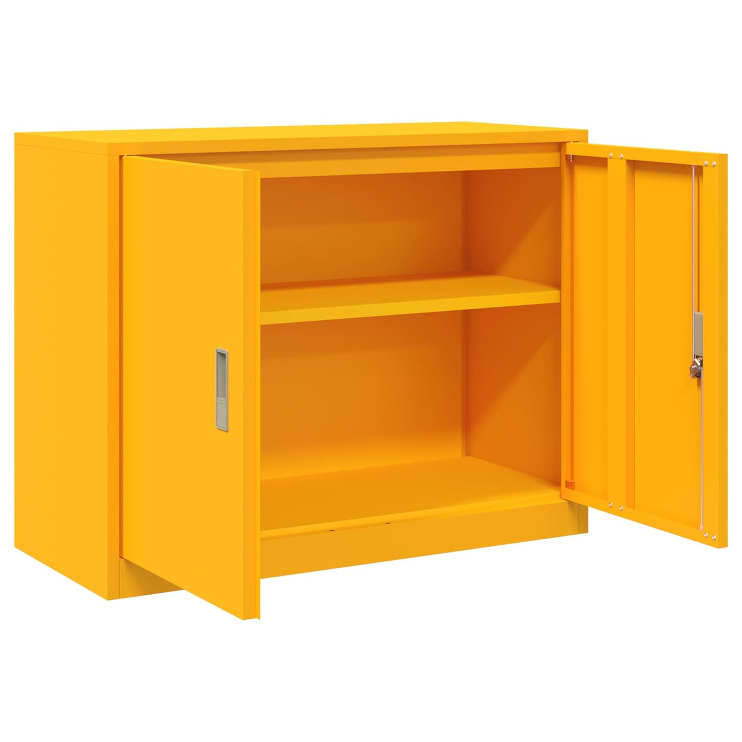 Storage Cabinet Mustard Yellow 90 x 40 x 70 cm Steel