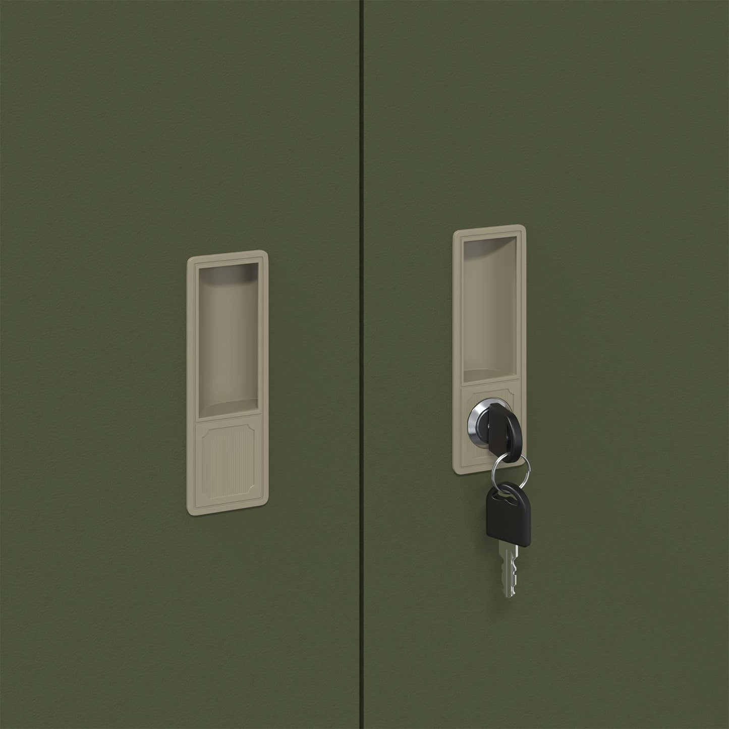 Storage Cabinet Olive Green 90 x 40 x 70 cm Steel