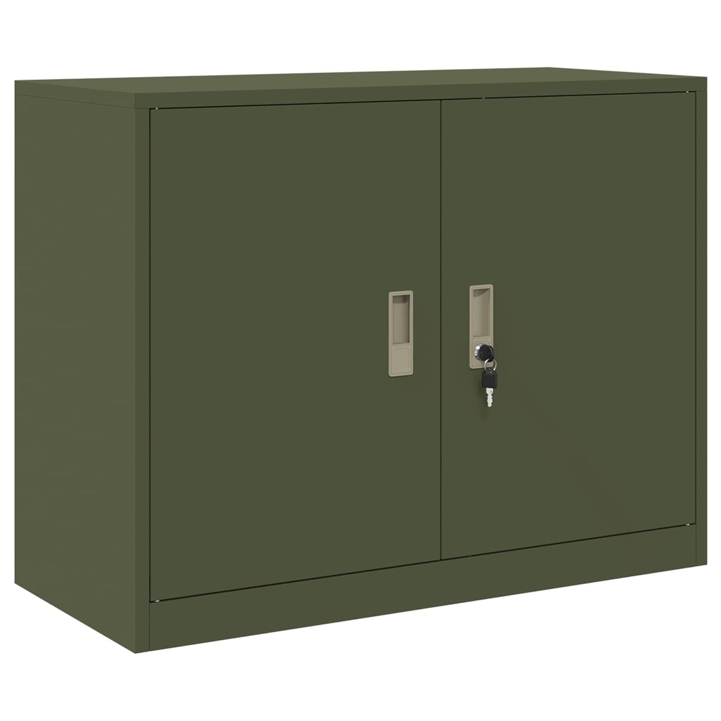 Storage Cabinet Olive Green 90 x 40 x 70 cm Steel
