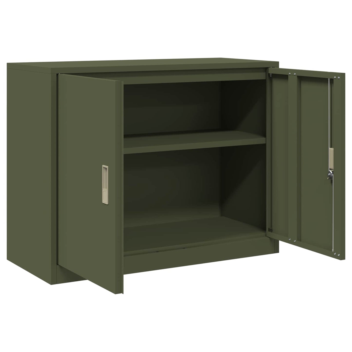 Storage Cabinet Olive Green 90 x 40 x 70 cm Steel