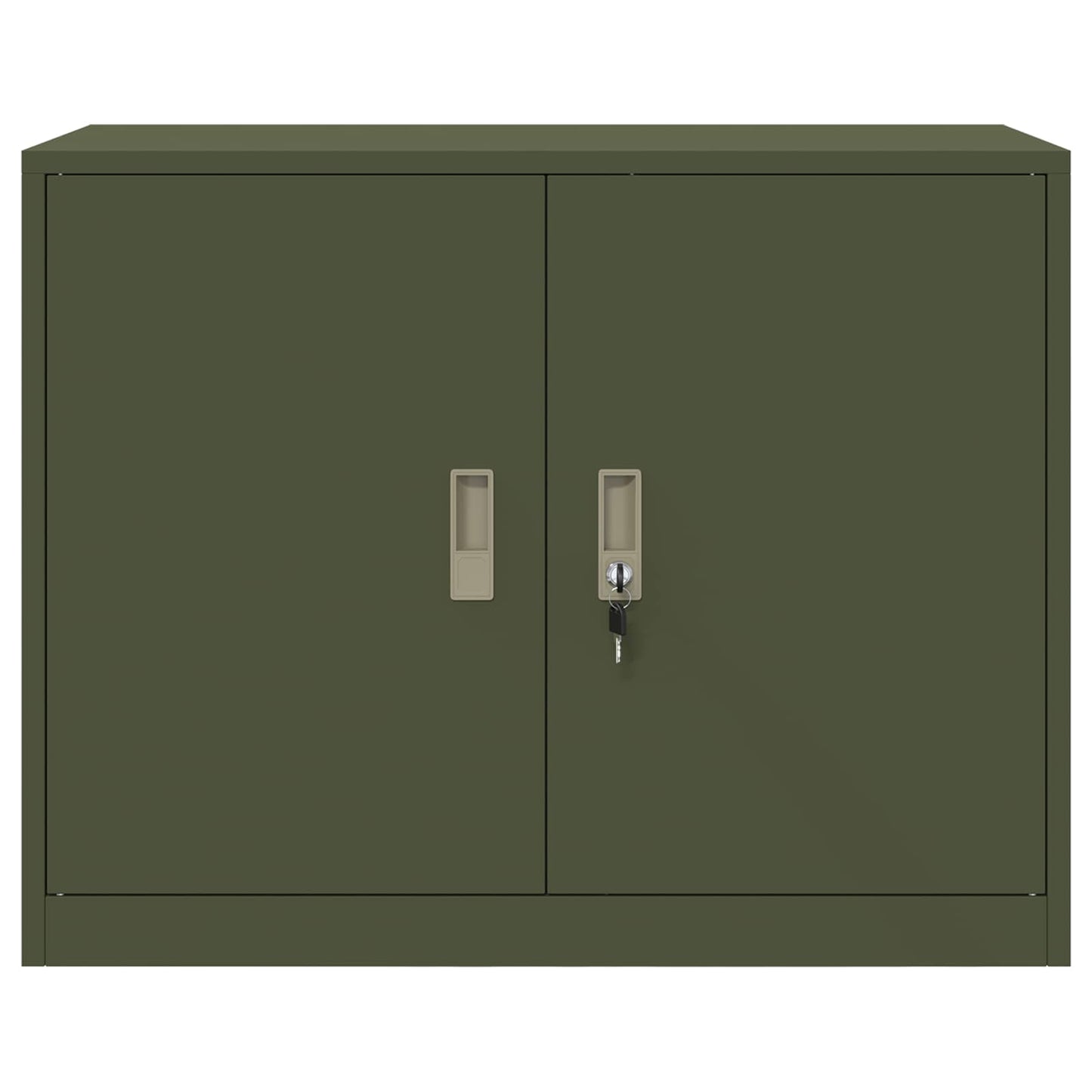 Storage Cabinet Olive Green 90 x 40 x 70 cm Steel
