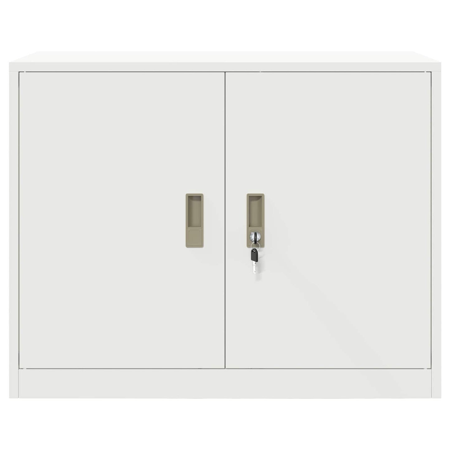 Storage Cabinet White 90 x 40 x 70 cm Steel