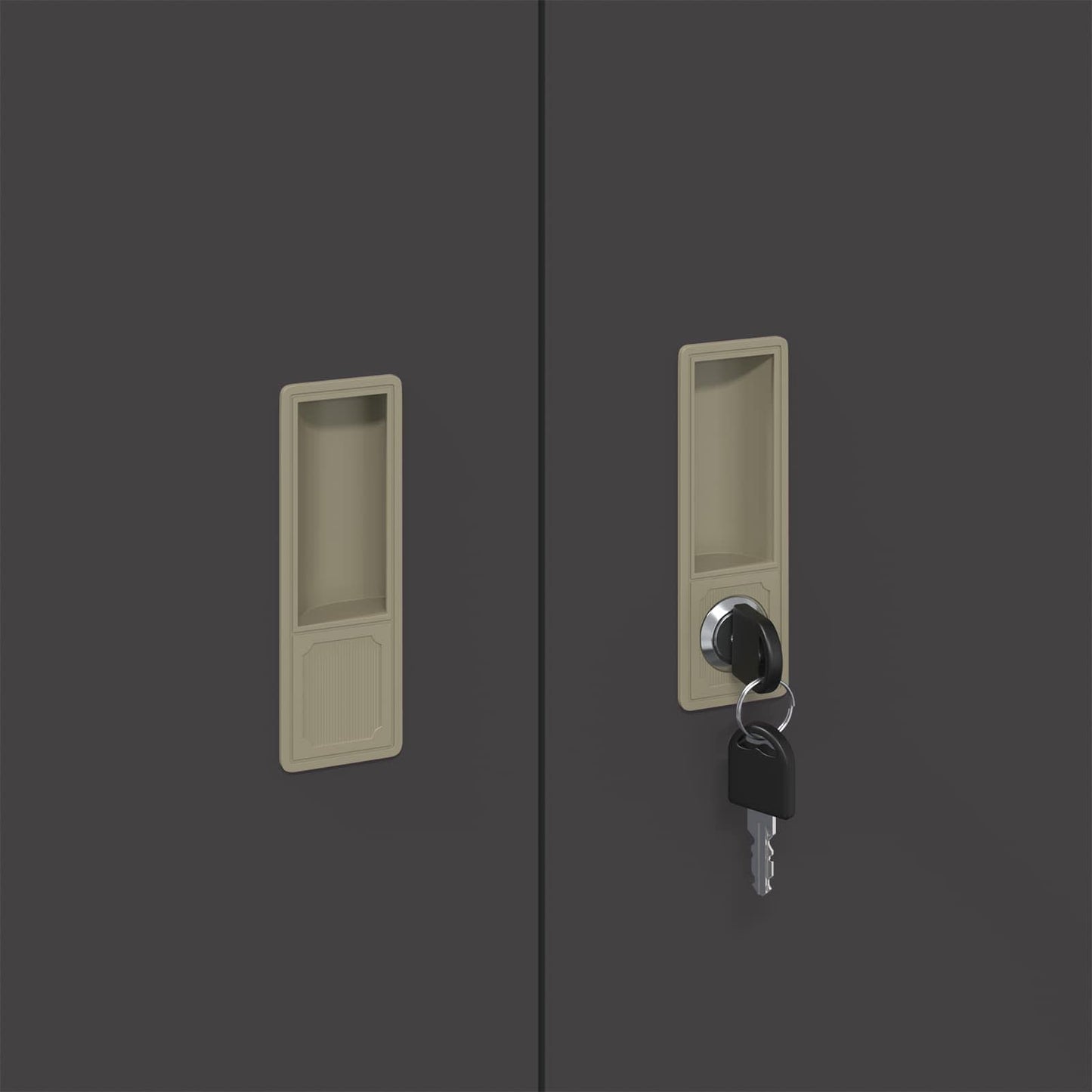 Storage Cabinet Black 90 x 40 x 90 cm Steel