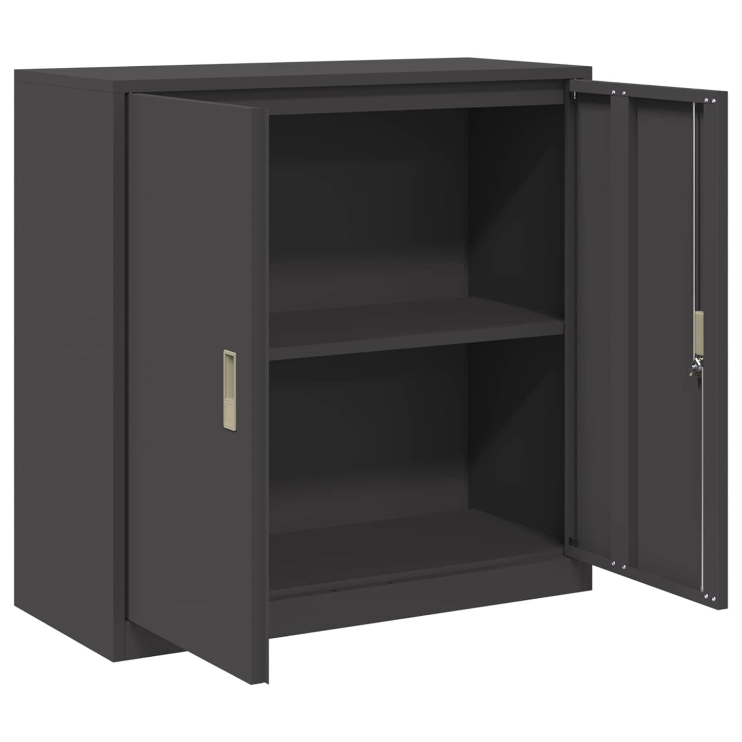 Storage Cabinet Black 90 x 40 x 90 cm Steel