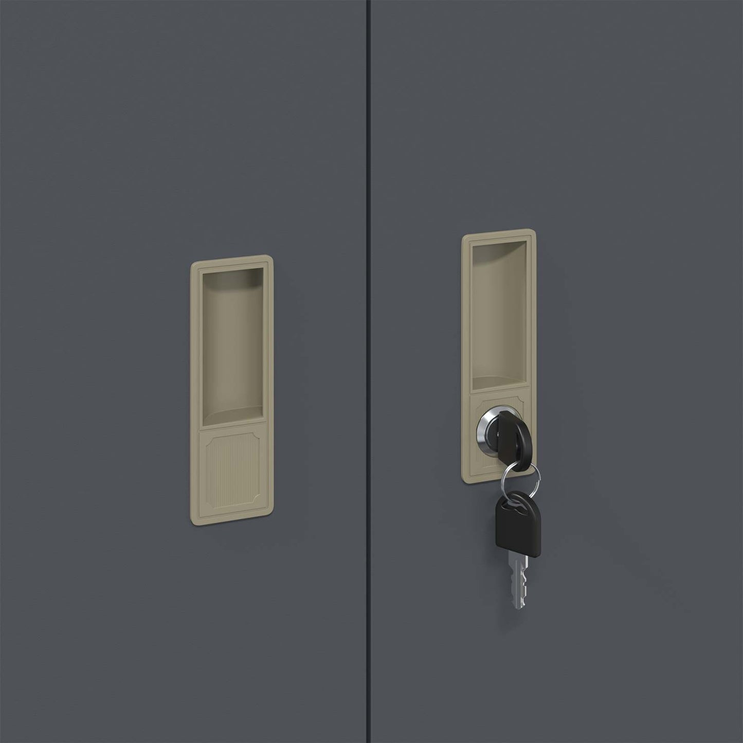 Storage Cabinet Anthracite 90 x 40 x 90 cm Steel