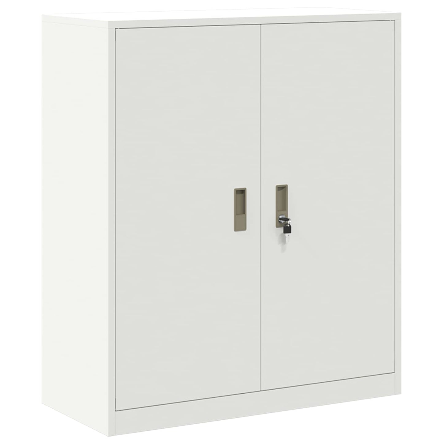 Storage Cabinet White 90 x 40 x 105 cm Steel