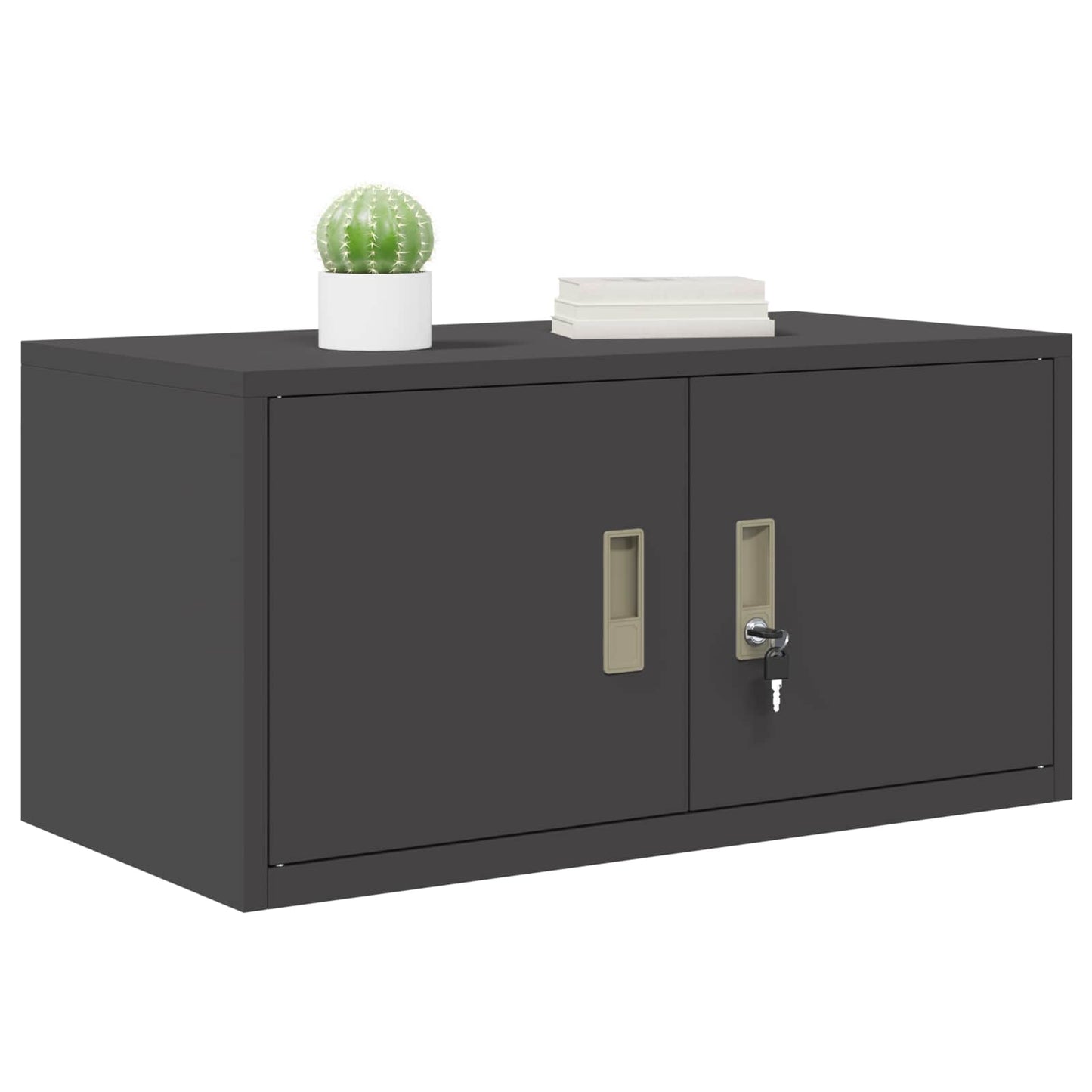 Storage Cabinet Black 80 x 40 x 40 cm Steel