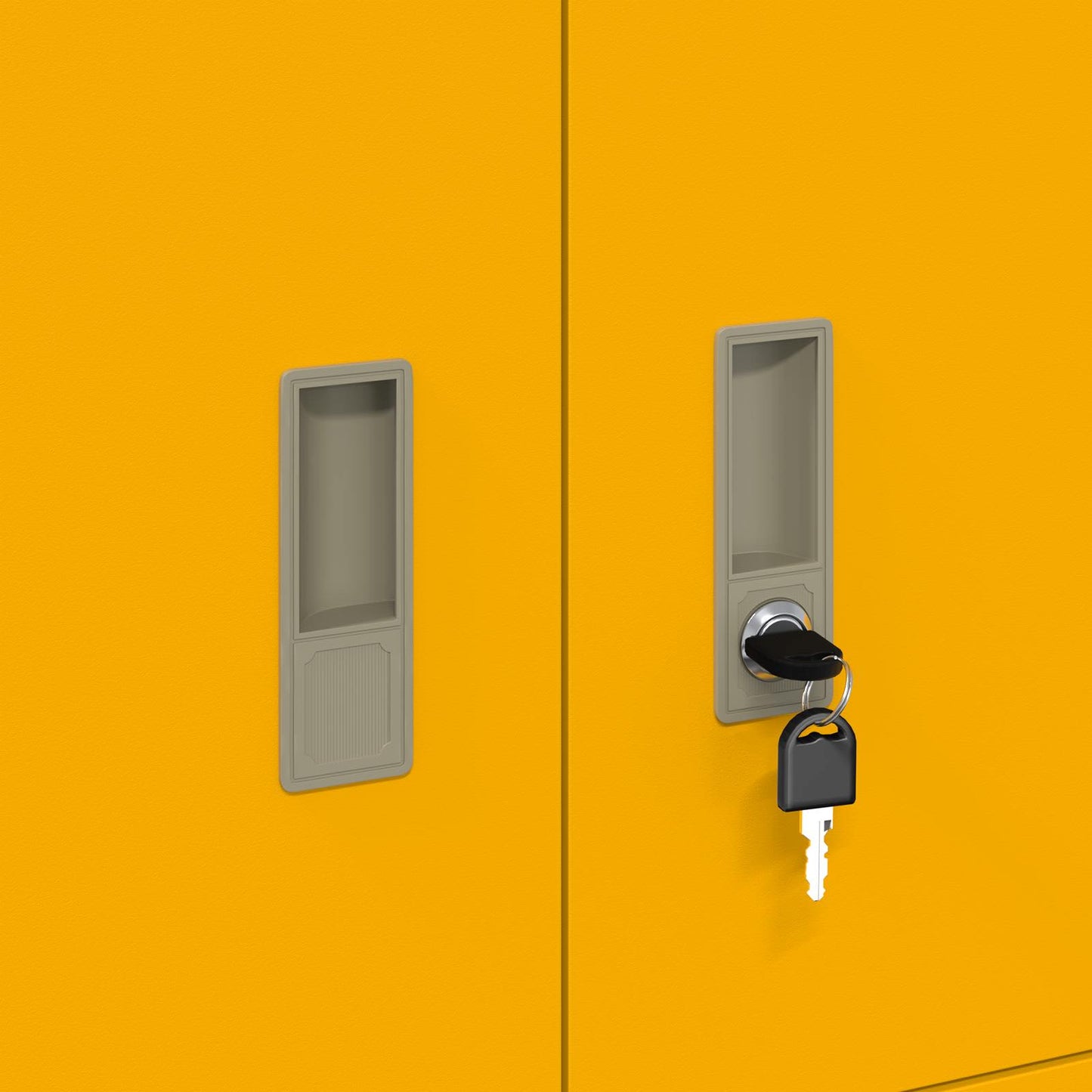 Storage Cabinet Mustard Yellow 80 x 40 x 40 cm Steel
