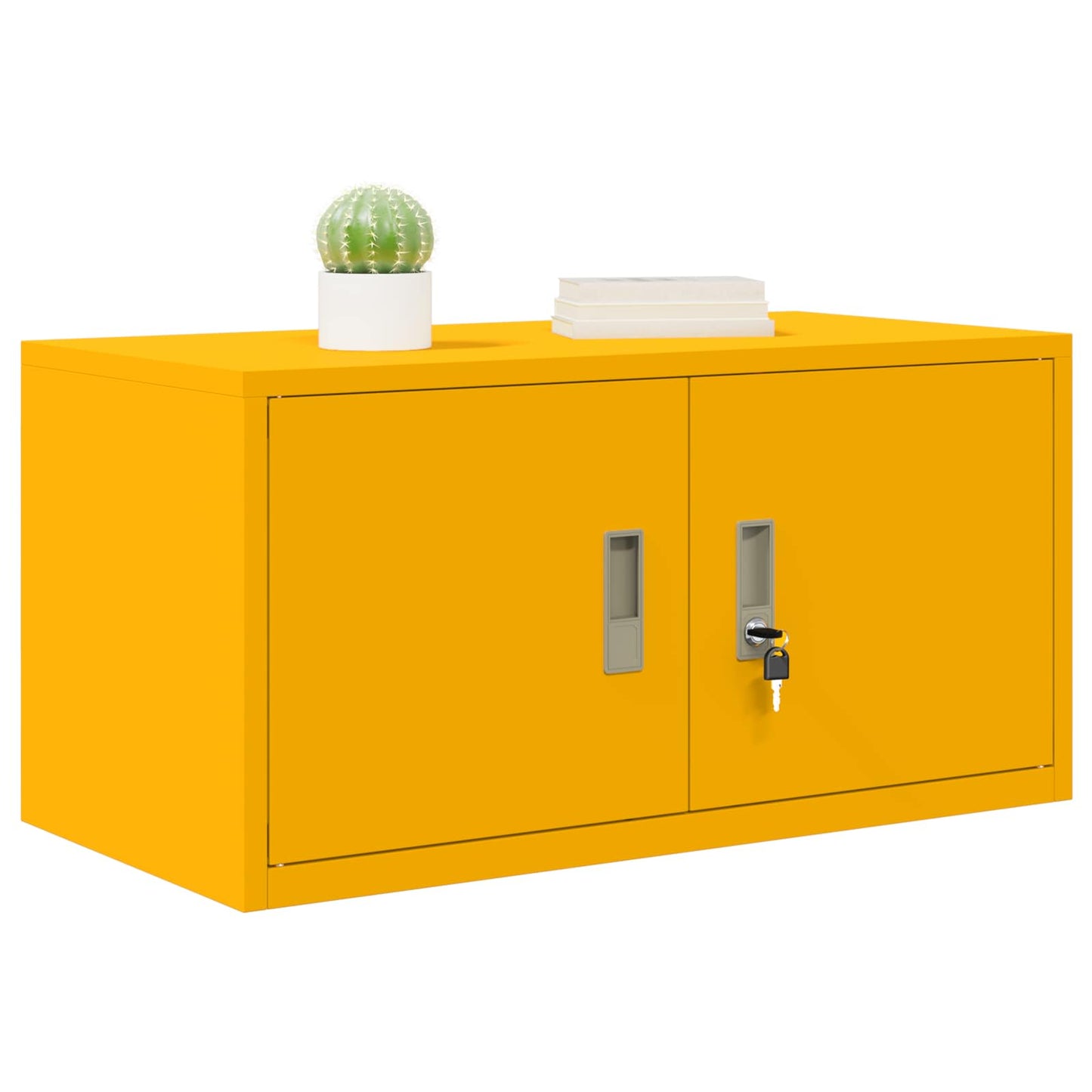 Storage Cabinet Mustard Yellow 80 x 40 x 40 cm Steel