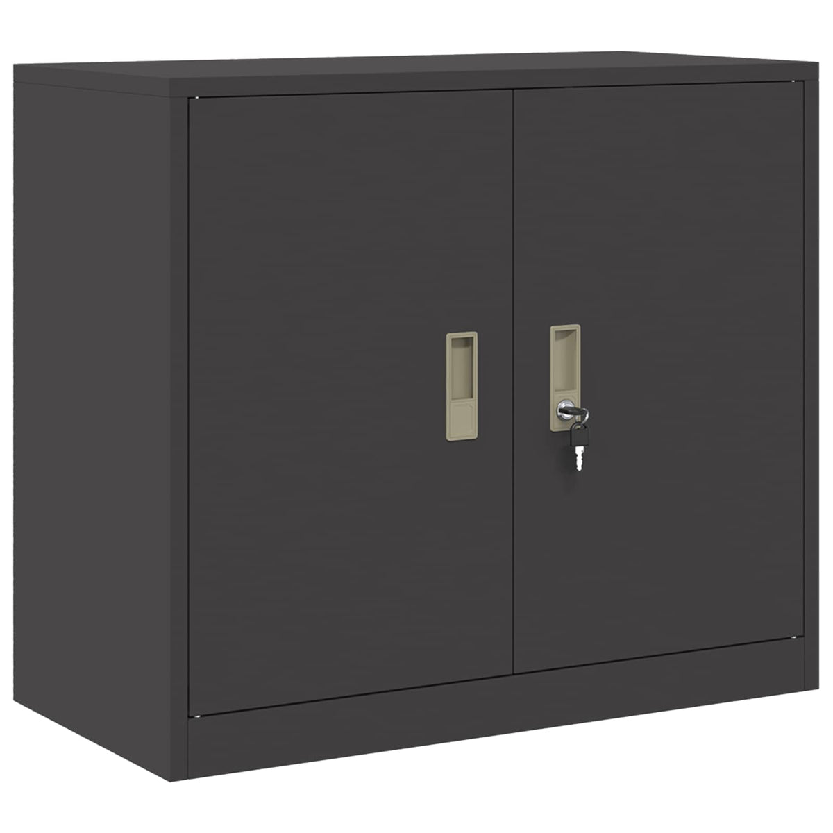 Storage Cabinet Black 80 x 40 x 70 cm Steel