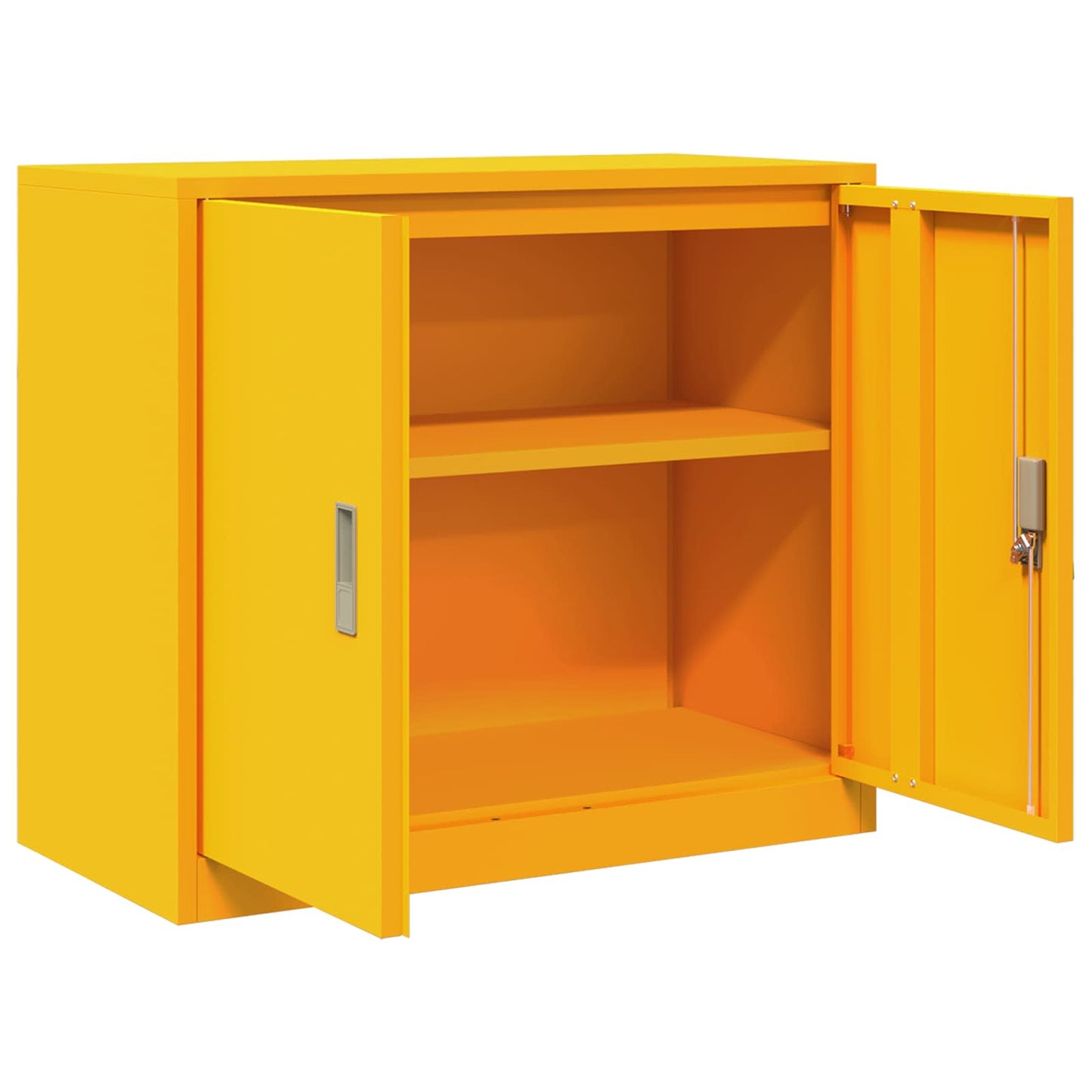 Storage Cabinet Mustard Yellow 80 x 40 x 70 cm Steel