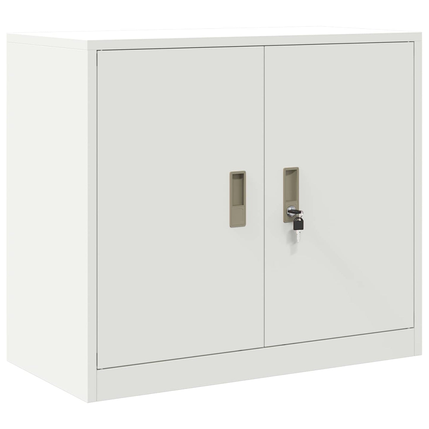 Storage Cabinet White 80 x 40 x 70 cm Steel