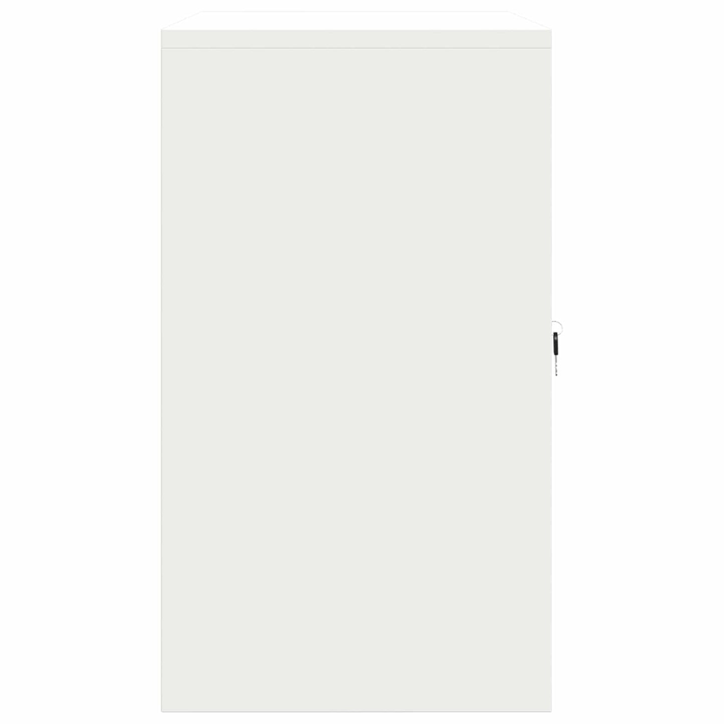 Storage Cabinet White 80 x 40 x 70 cm Steel