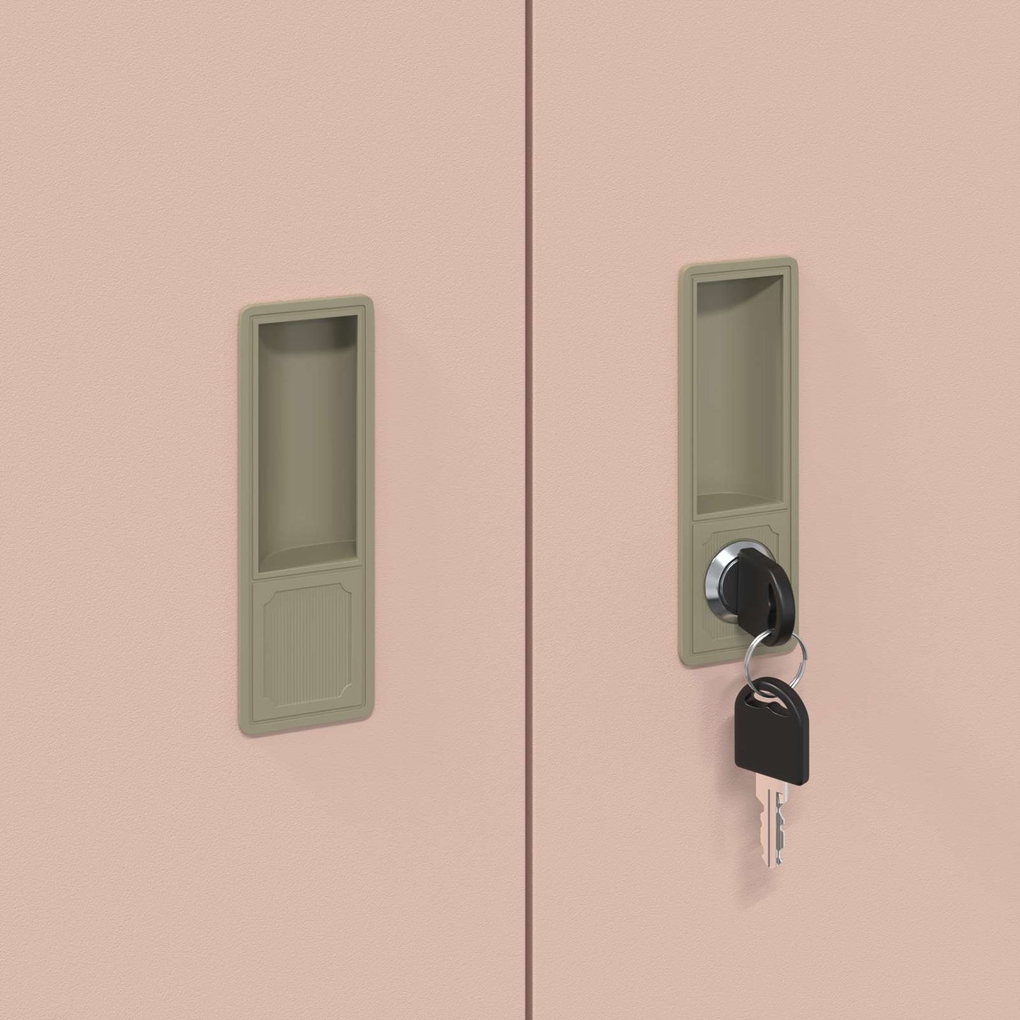 Storage Cabinet Pink 80 x 40 x 90 cm Steel