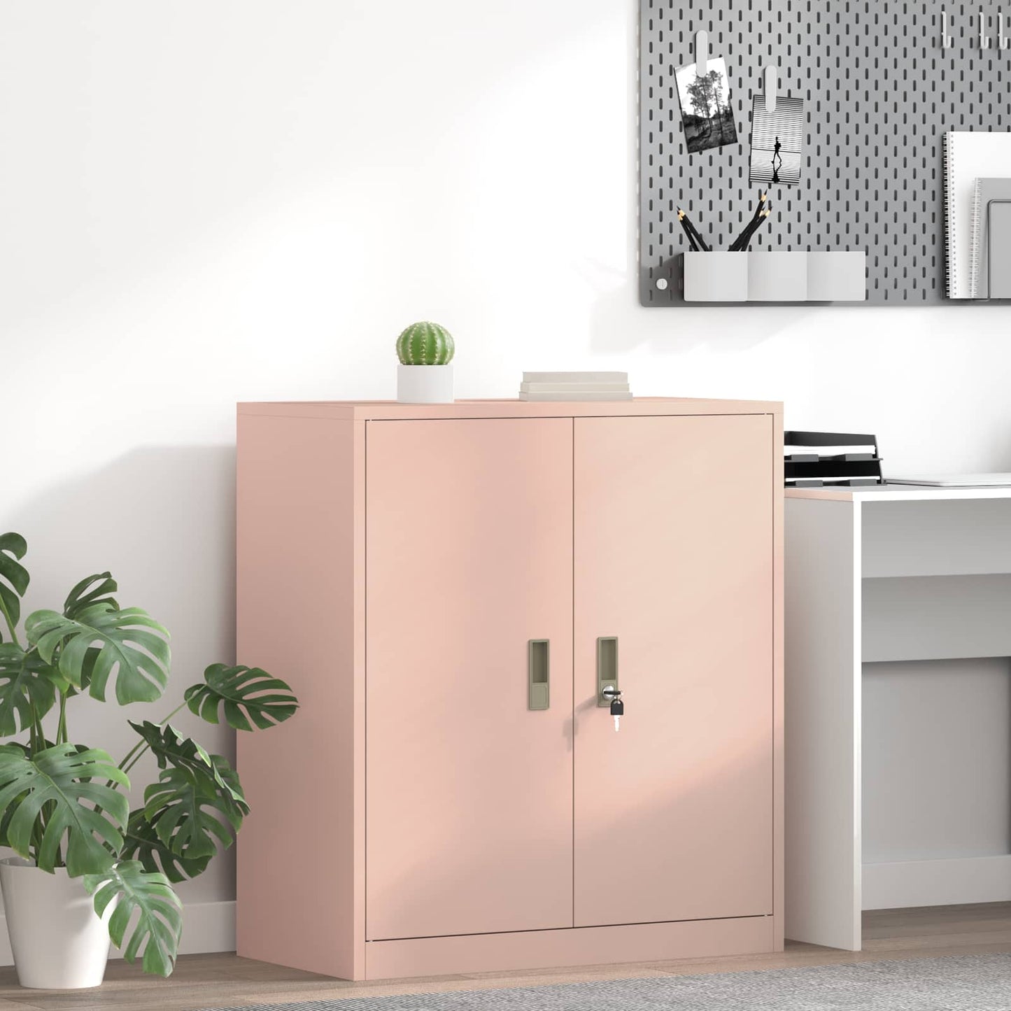 Storage Cabinet Pink 80 x 40 x 90 cm Steel