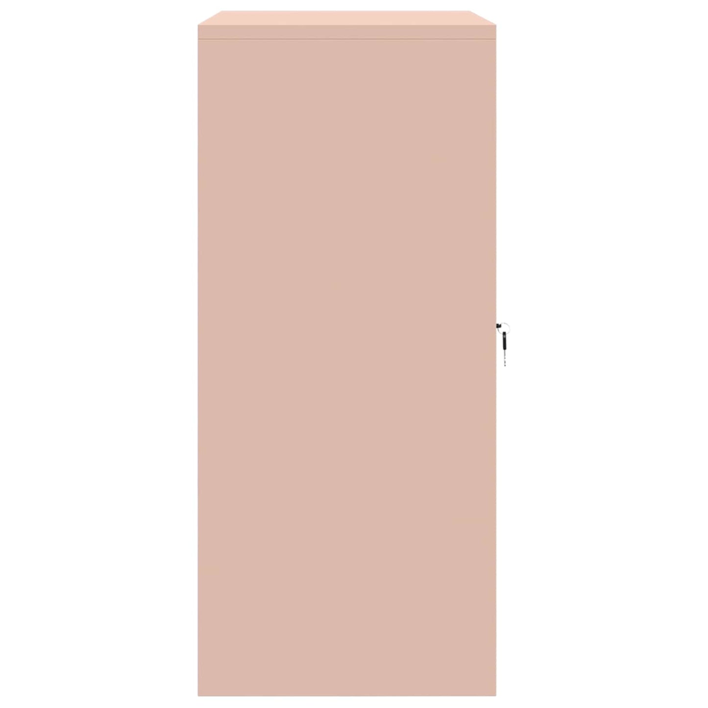 Storage Cabinet Pink 80 x 40 x 90 cm Steel