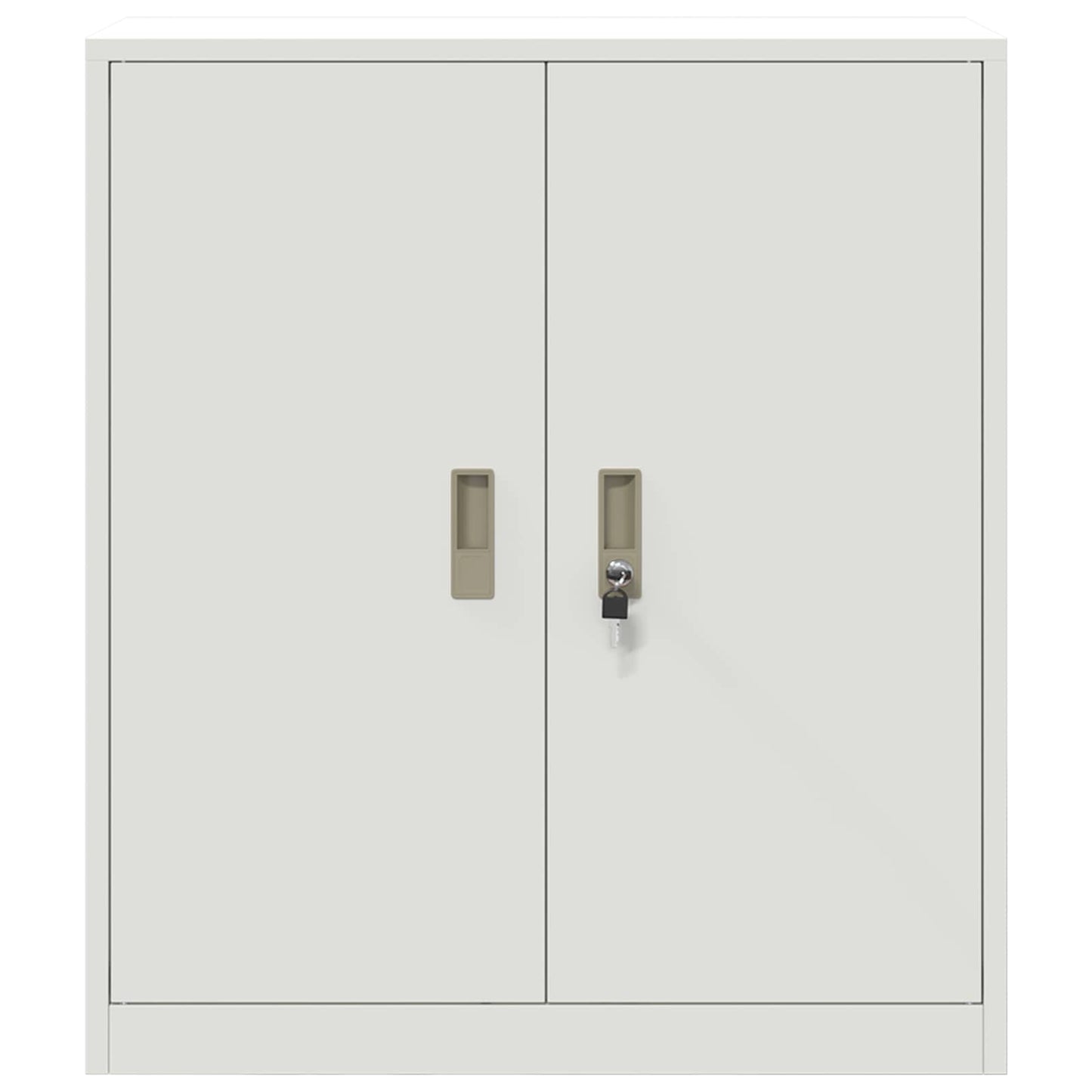 Storage Cabinet White 80 x 40 x 90 cm Steel