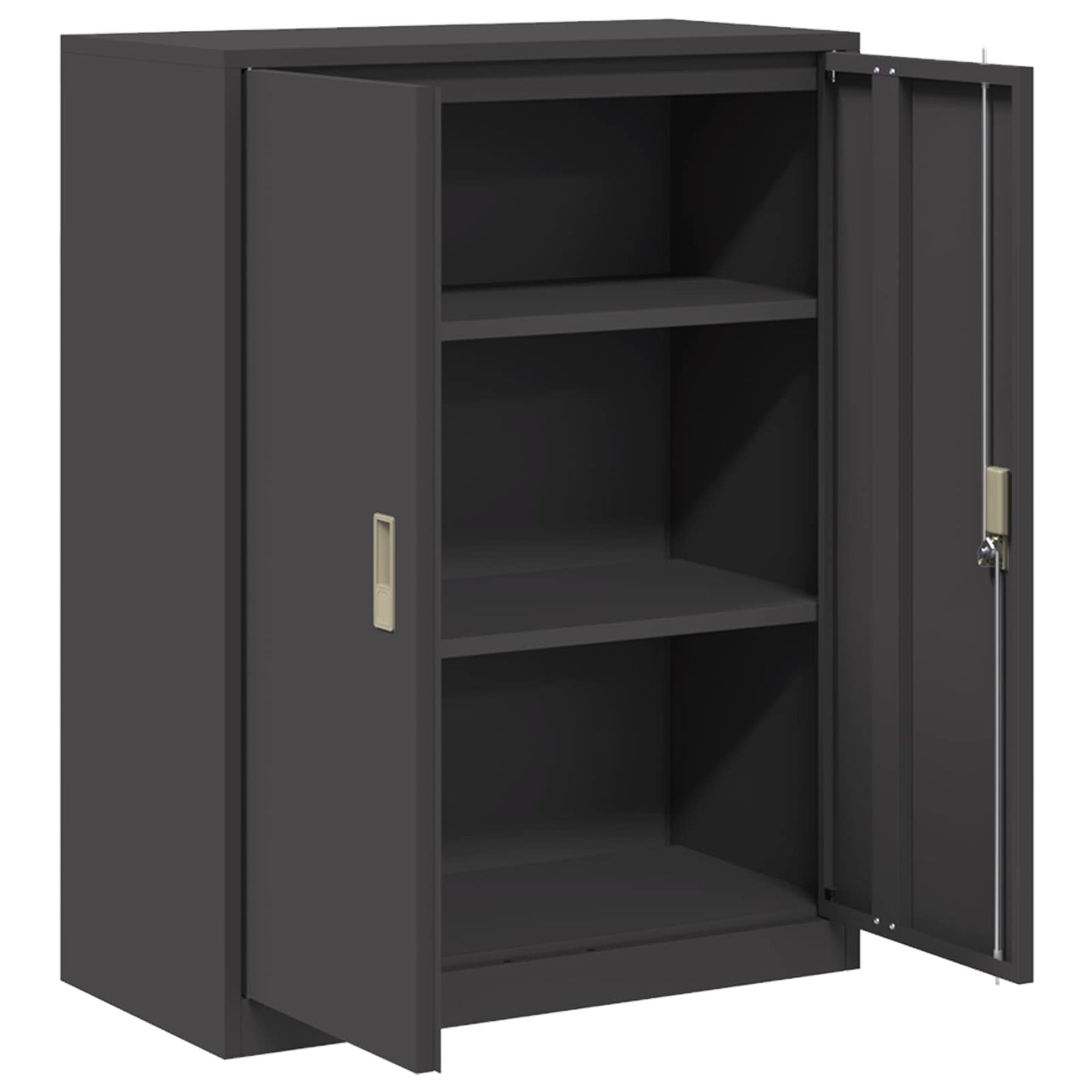 Storage Cabinet Black 80 x 40 x 105 cm Steel
