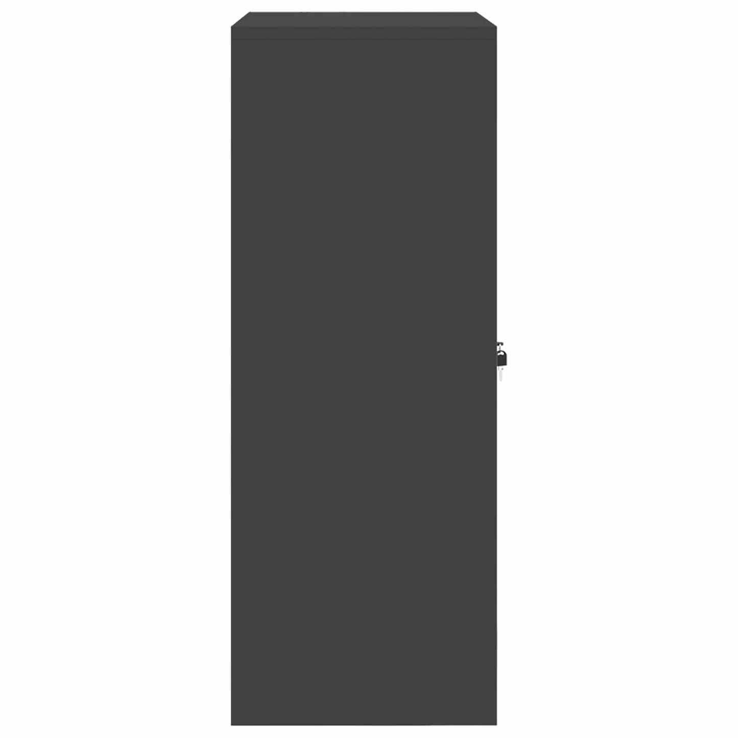 Storage Cabinet Black 80 x 40 x 105 cm Steel