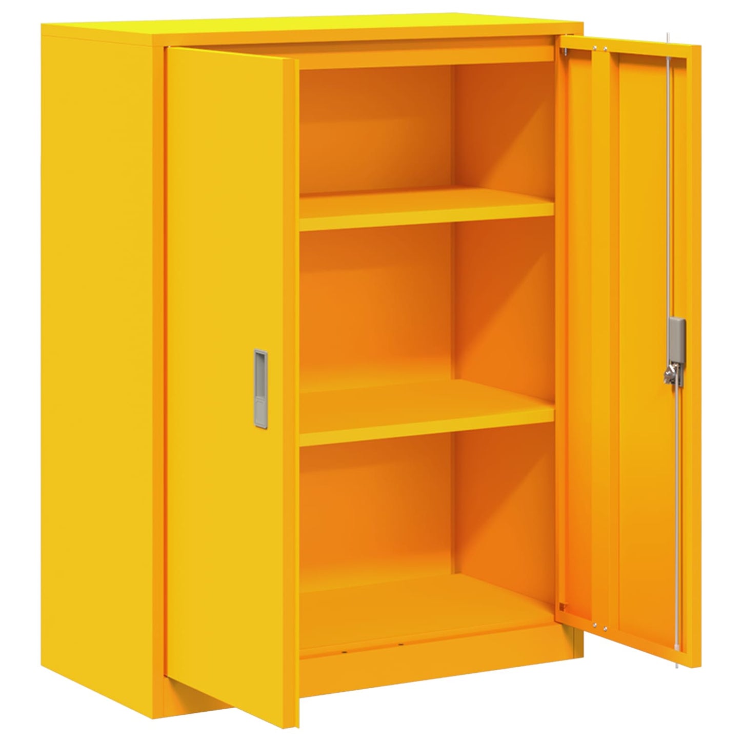 Storage Cabinet Mustard Yellow 80 x 40 x 105 cm Steel