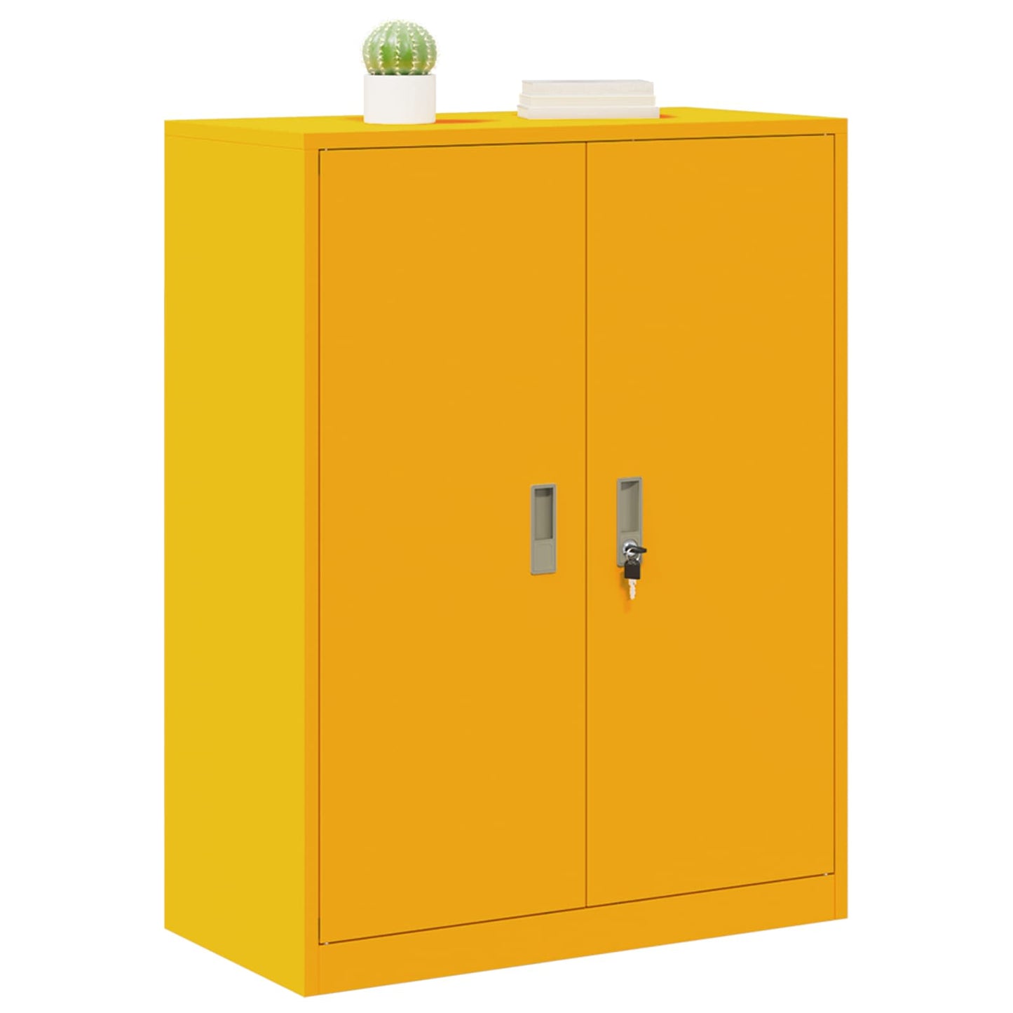 Storage Cabinet Mustard Yellow 80 x 40 x 105 cm Steel