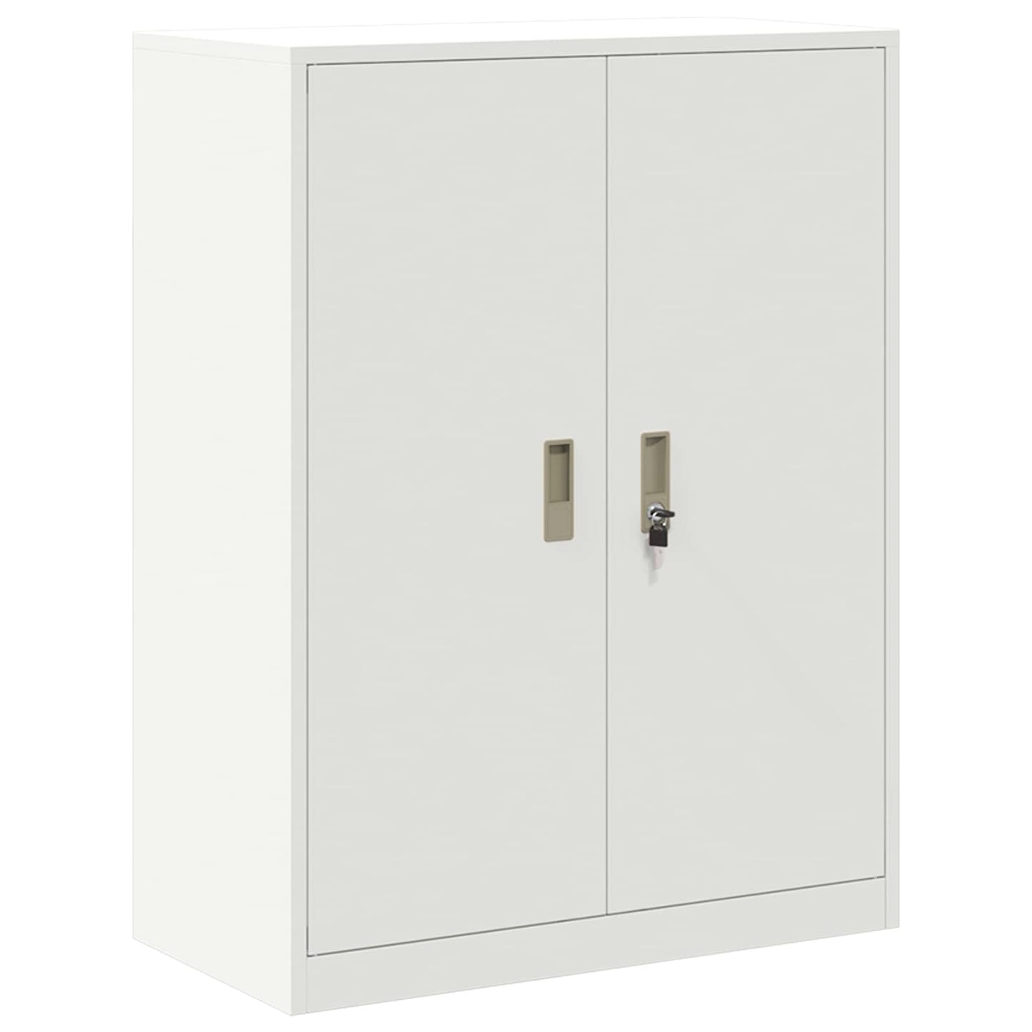 Storage Cabinet White 80 x 40 x 105 cm Steel