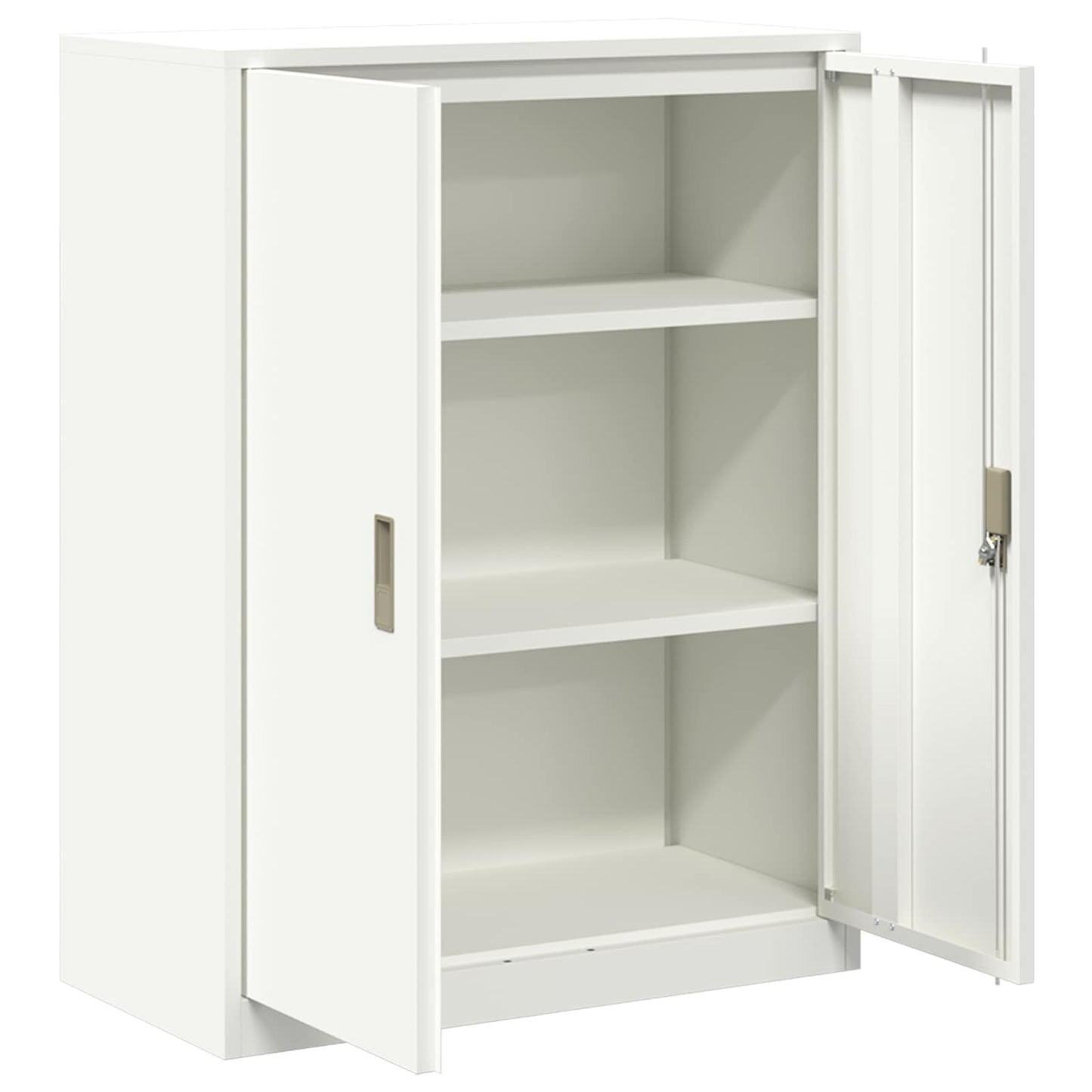 Storage Cabinet White 80 x 40 x 105 cm Steel