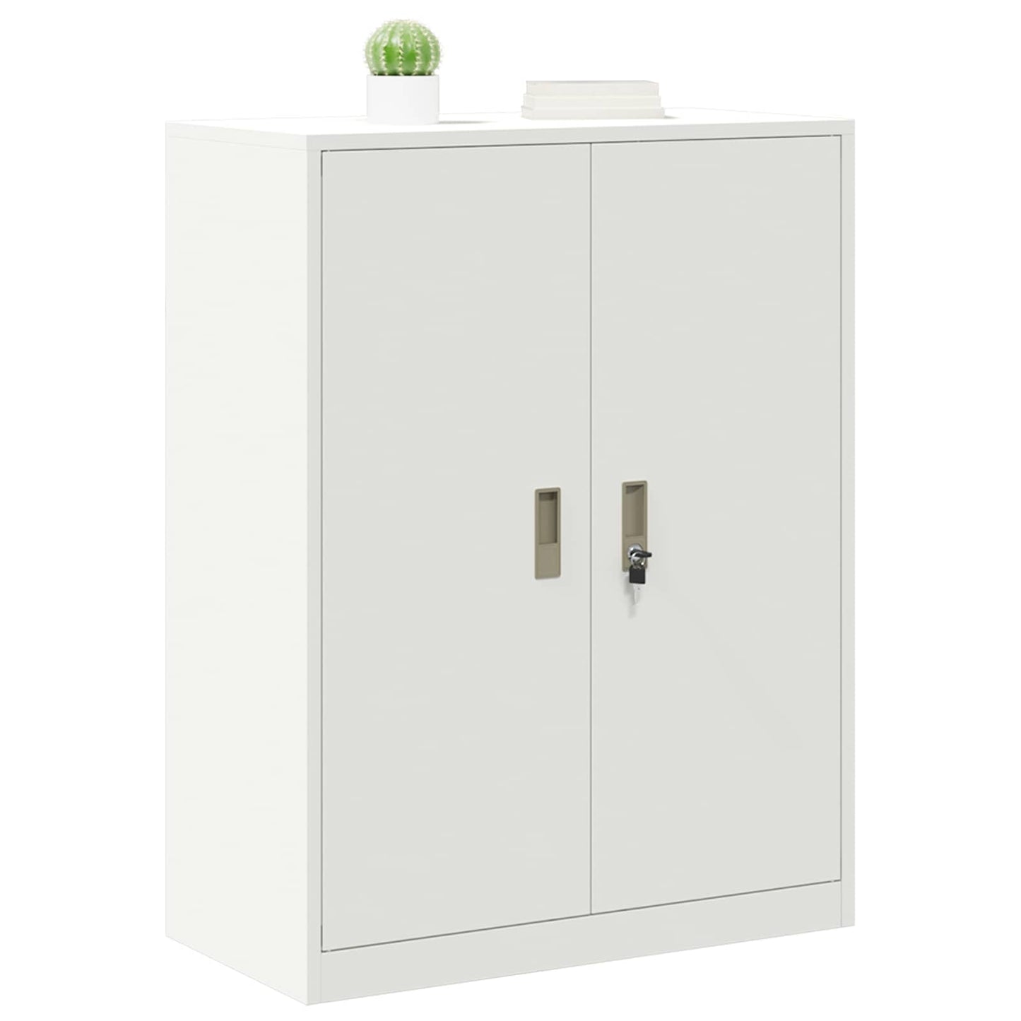 Storage Cabinet White 80 x 40 x 105 cm Steel