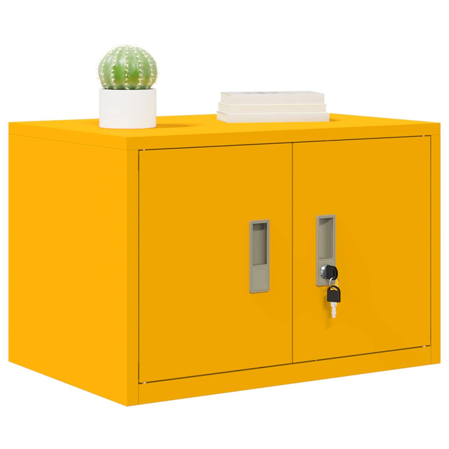 Storage Cabinet Mustard Yellow 60 x 40 x 40 cm Steel