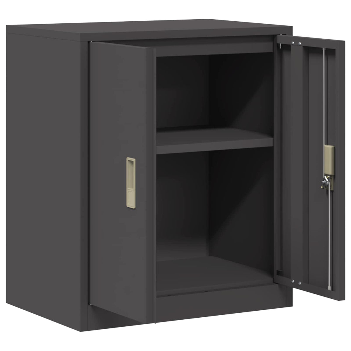 Storage Cabinet Black 60 x 40 x 70 cm Steel