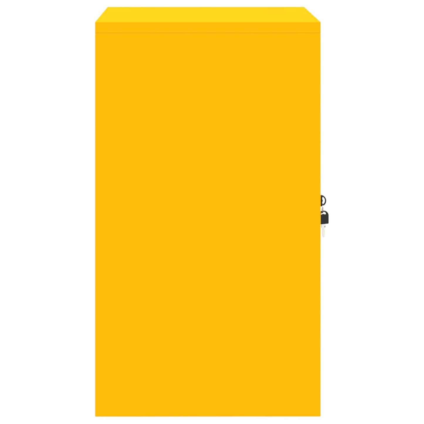 Storage Cabinet Mustard Yellow 60 x 40 x 70 cm Steel