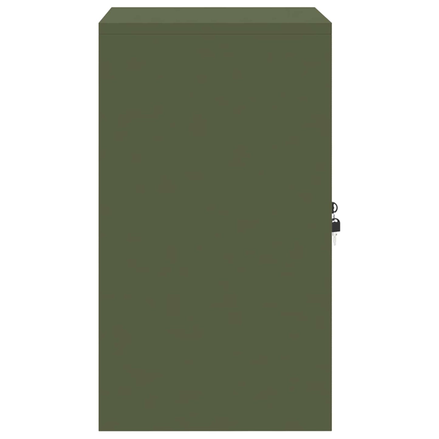 Storage Cabinet Olive Green 60 x 40 x 70 cm Steel