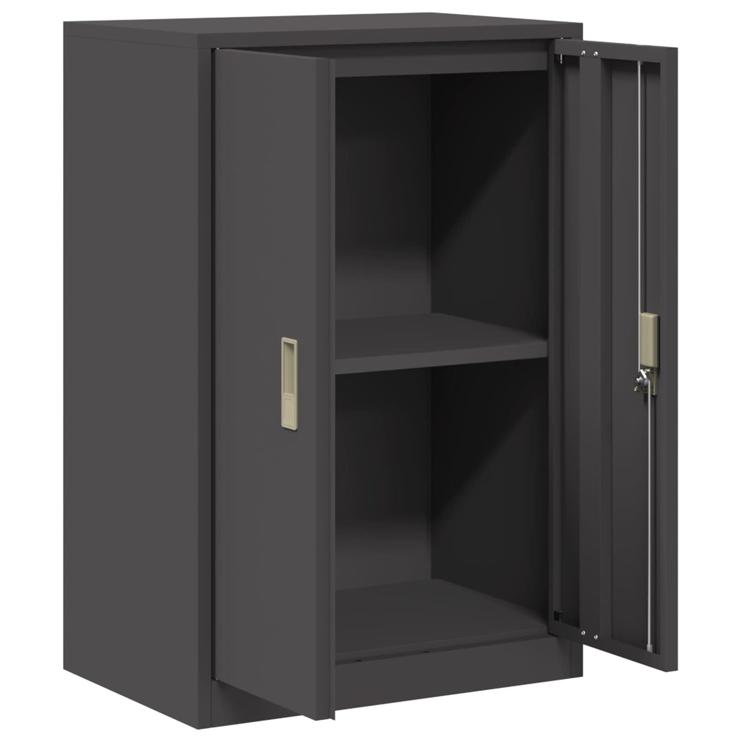 Storage Cabinet Black 60 x 40 x 90 cm Steel
