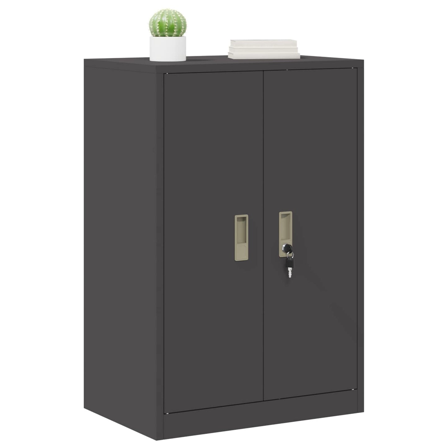 Storage Cabinet Black 60 x 40 x 90 cm Steel