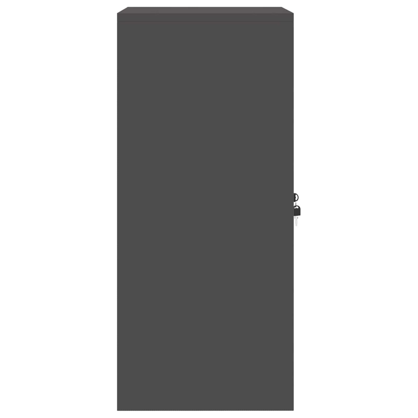 Storage Cabinet Black 60 x 40 x 90 cm Steel