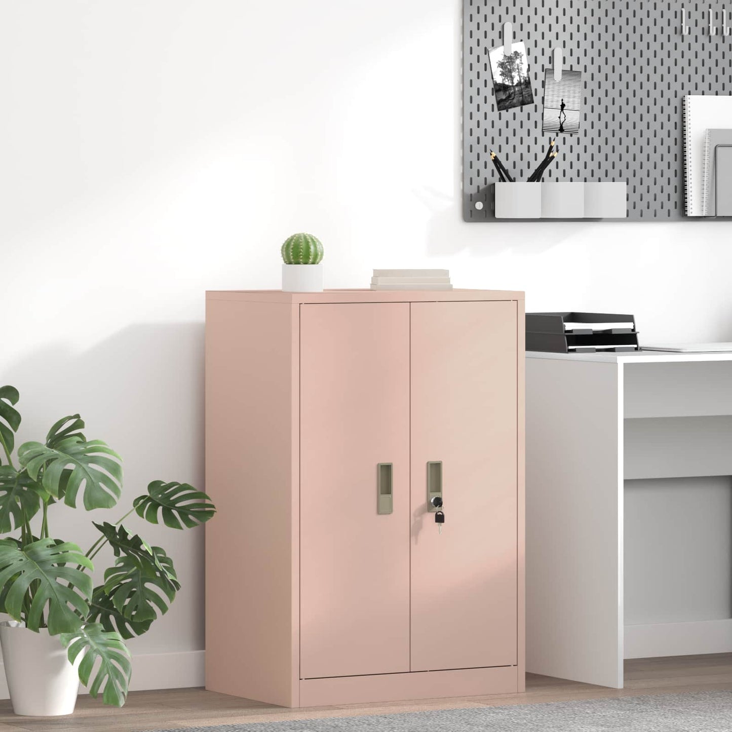 Storage Cabinet Pink 60 x 40 x 90 cm Steel