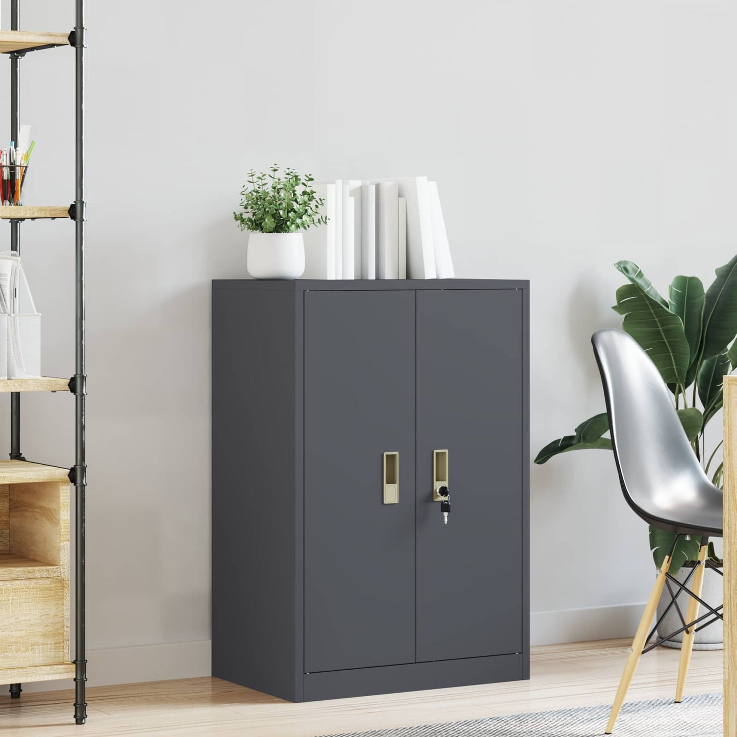 Storage Cabinet Anthracite 60 x 40 x 90 cm Steel