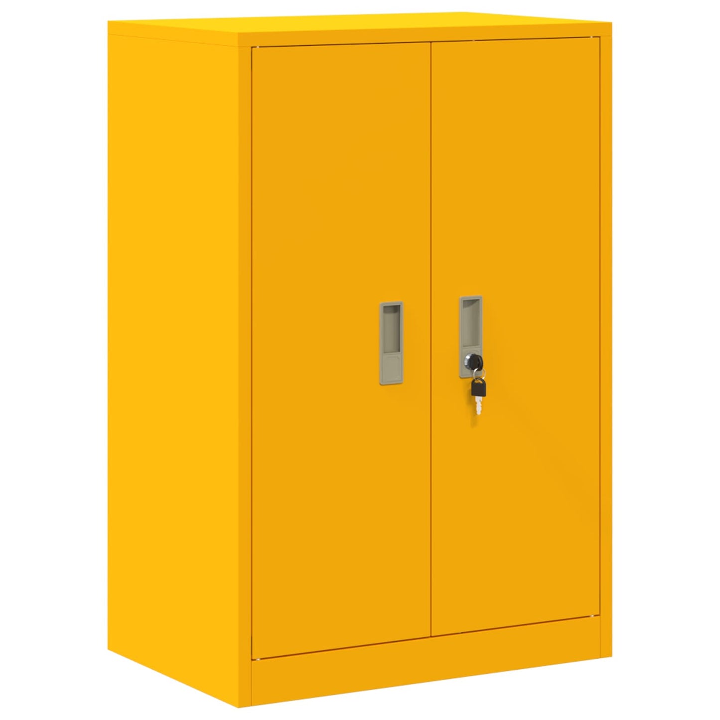 Storage Cabinet Mustard Yellow 60 x 40 x 90 cm Steel