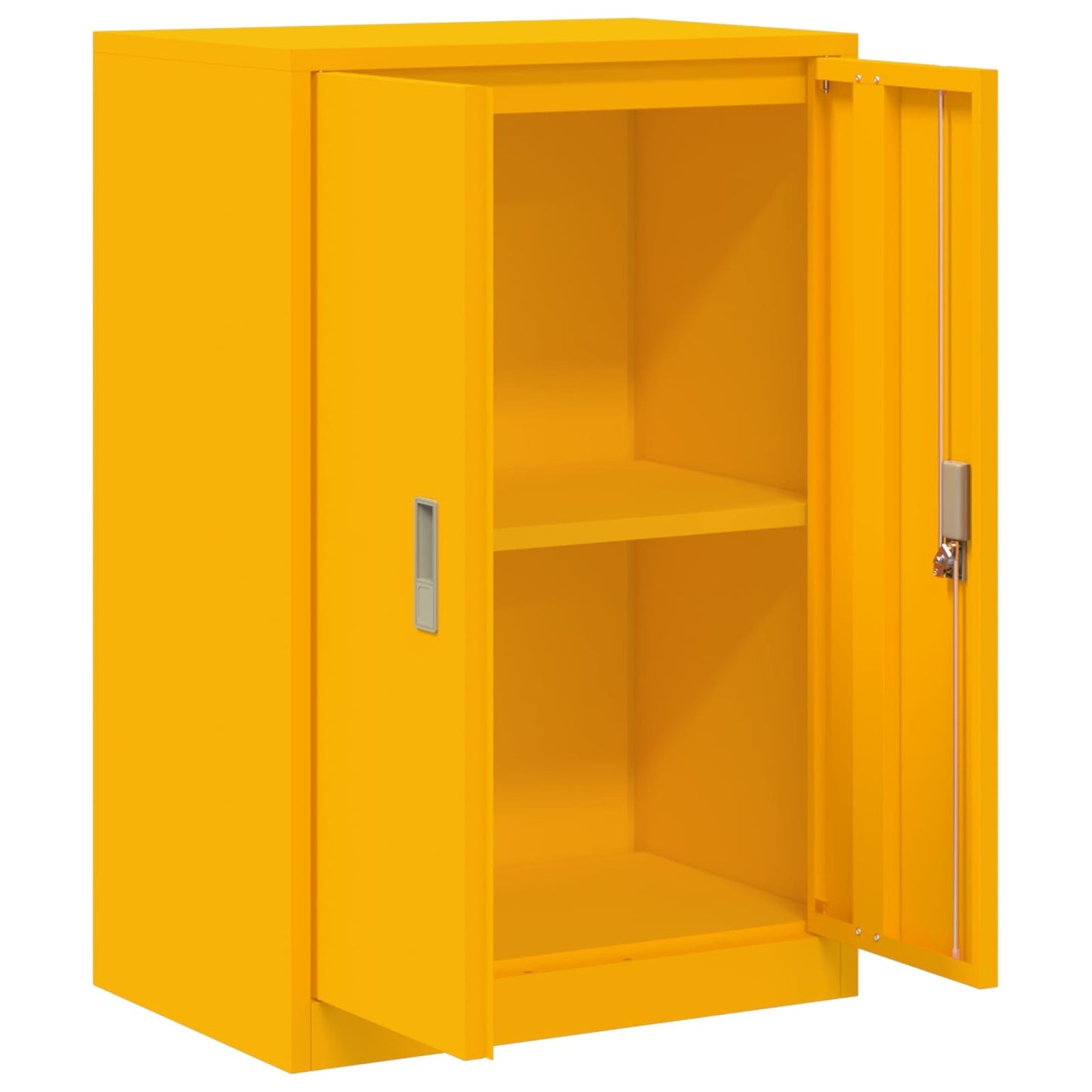 Storage Cabinet Mustard Yellow 60 x 40 x 90 cm Steel