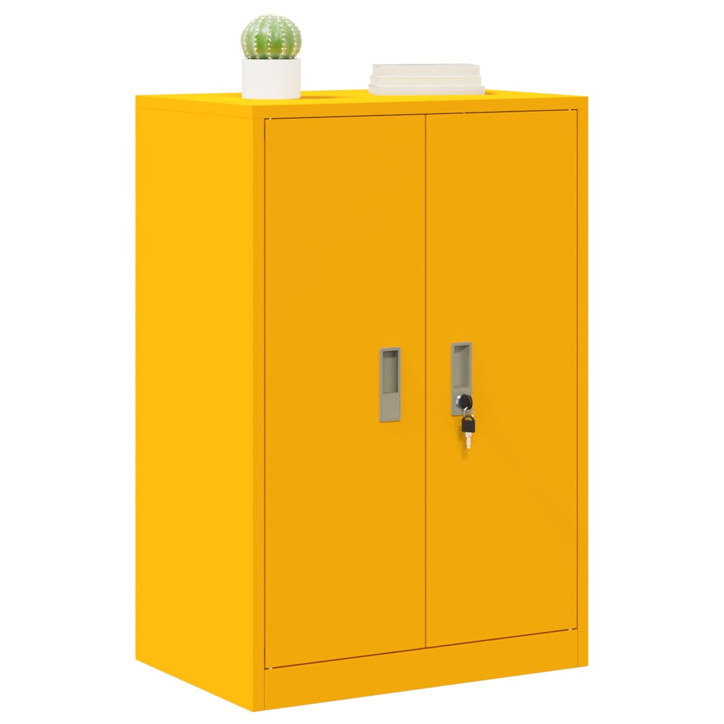 Storage Cabinet Mustard Yellow 60 x 40 x 90 cm Steel