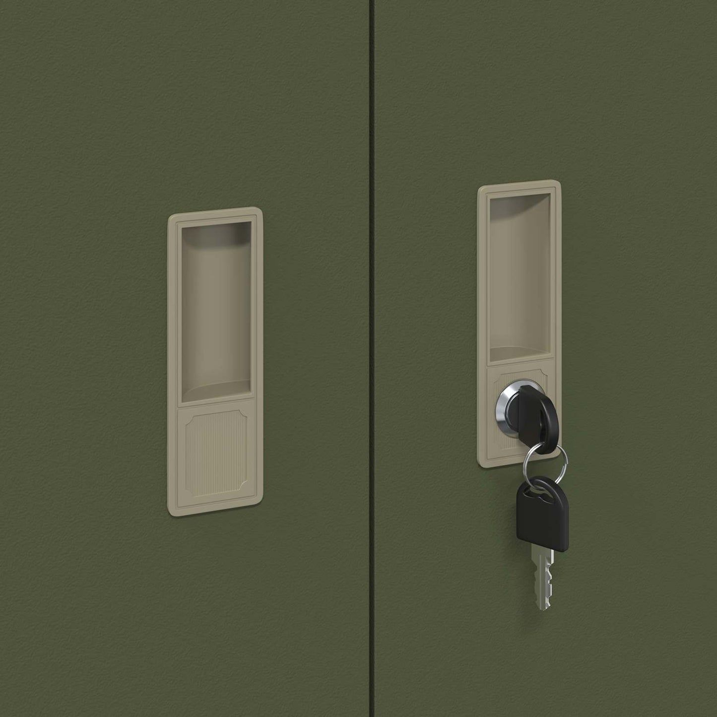 Storage Cabinet Olive Green 60 x 40 x 90 cm Steel