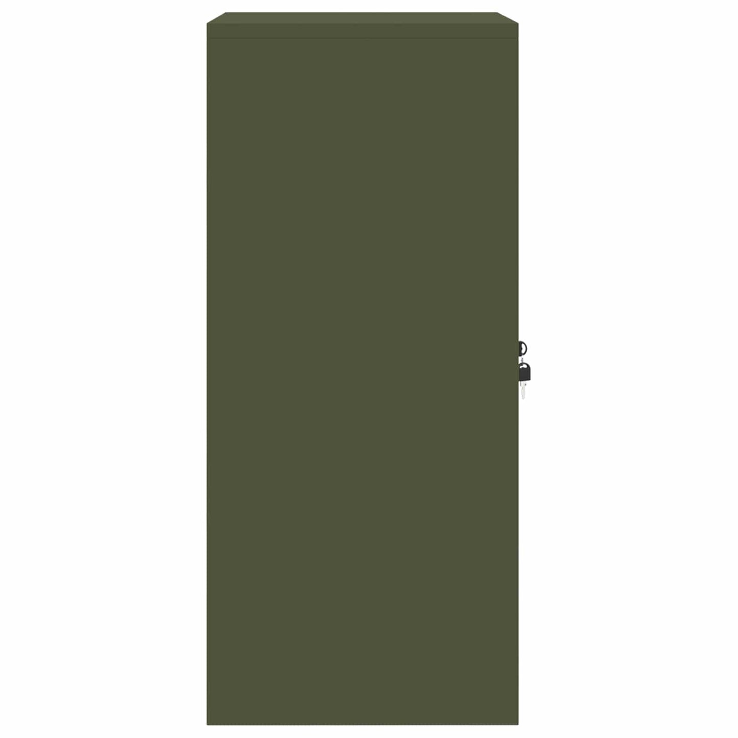 Storage Cabinet Olive Green 60 x 40 x 90 cm Steel