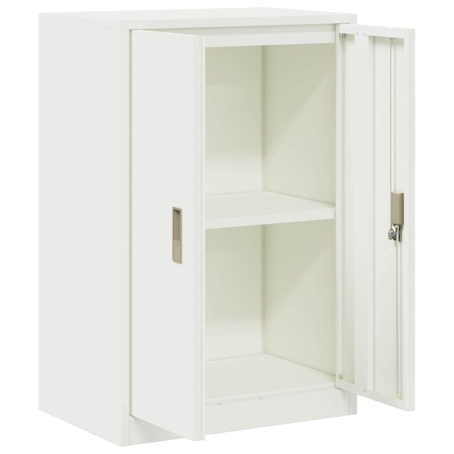 Storage Cabinet White 60 x 40 x 90 cm Steel