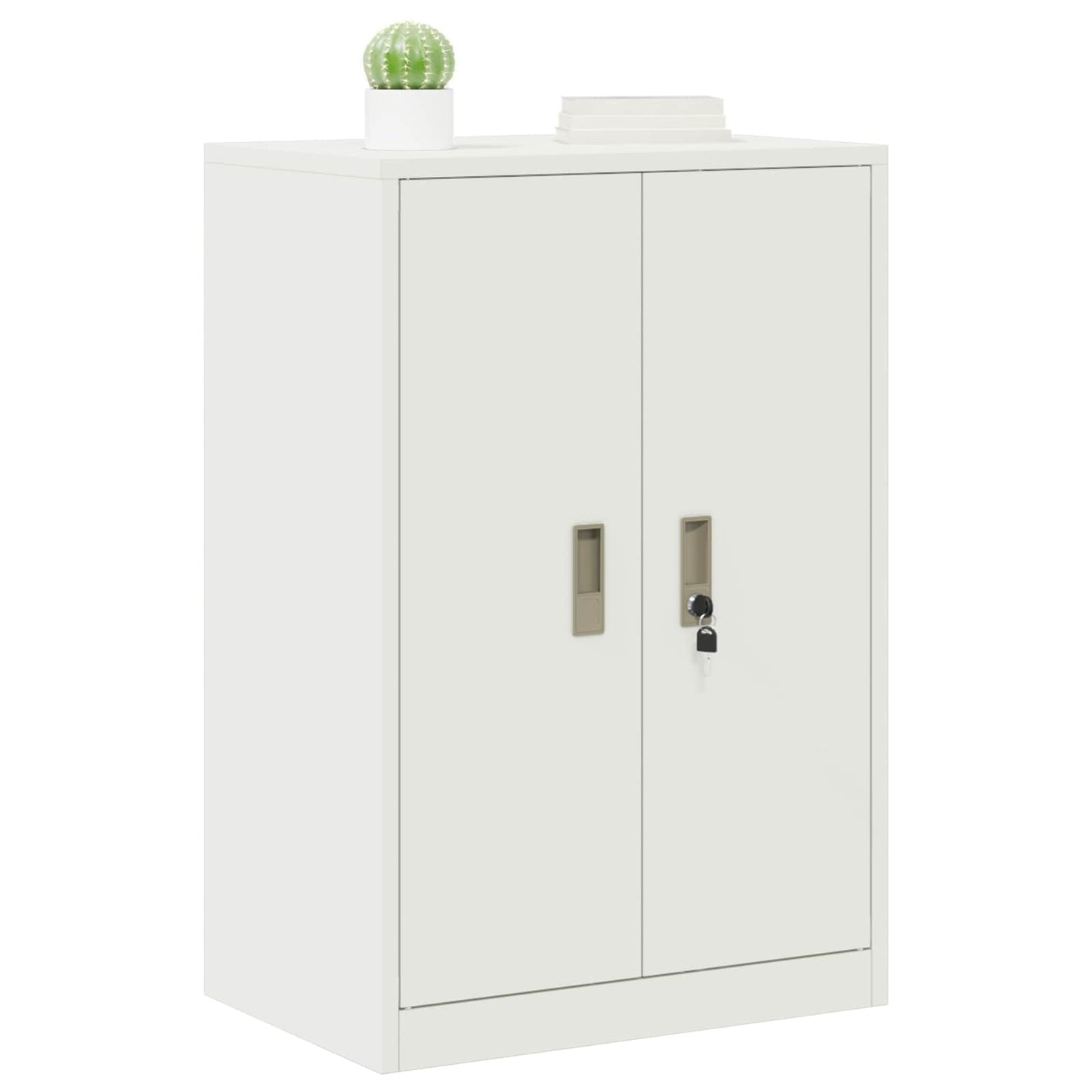 Storage Cabinet White 60 x 40 x 90 cm Steel
