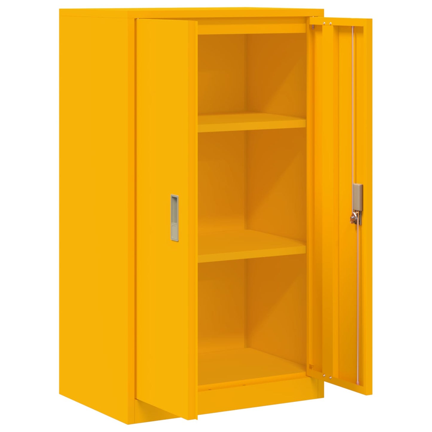 Storage Cabinet Mustard Yellow 60 x 40 x 105 cm Steel