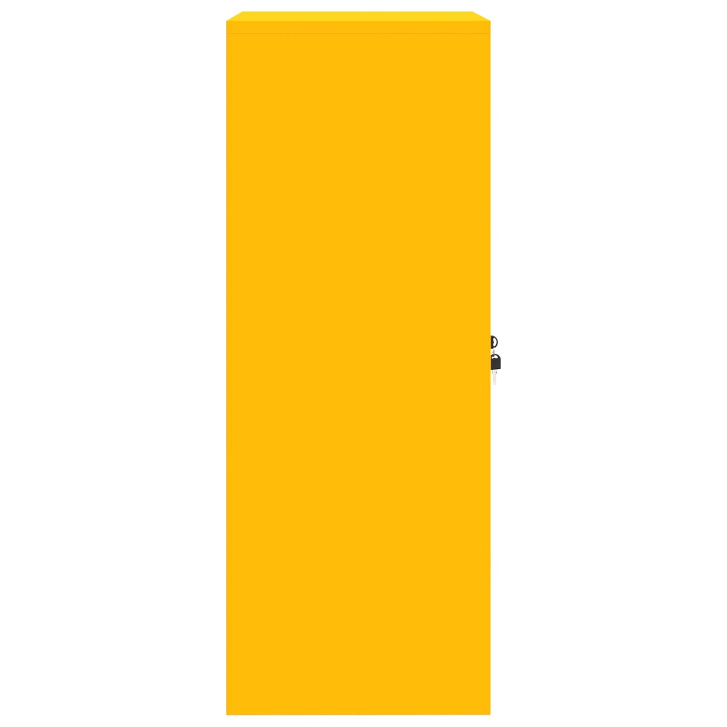 Storage Cabinet Mustard Yellow 60 x 40 x 105 cm Steel