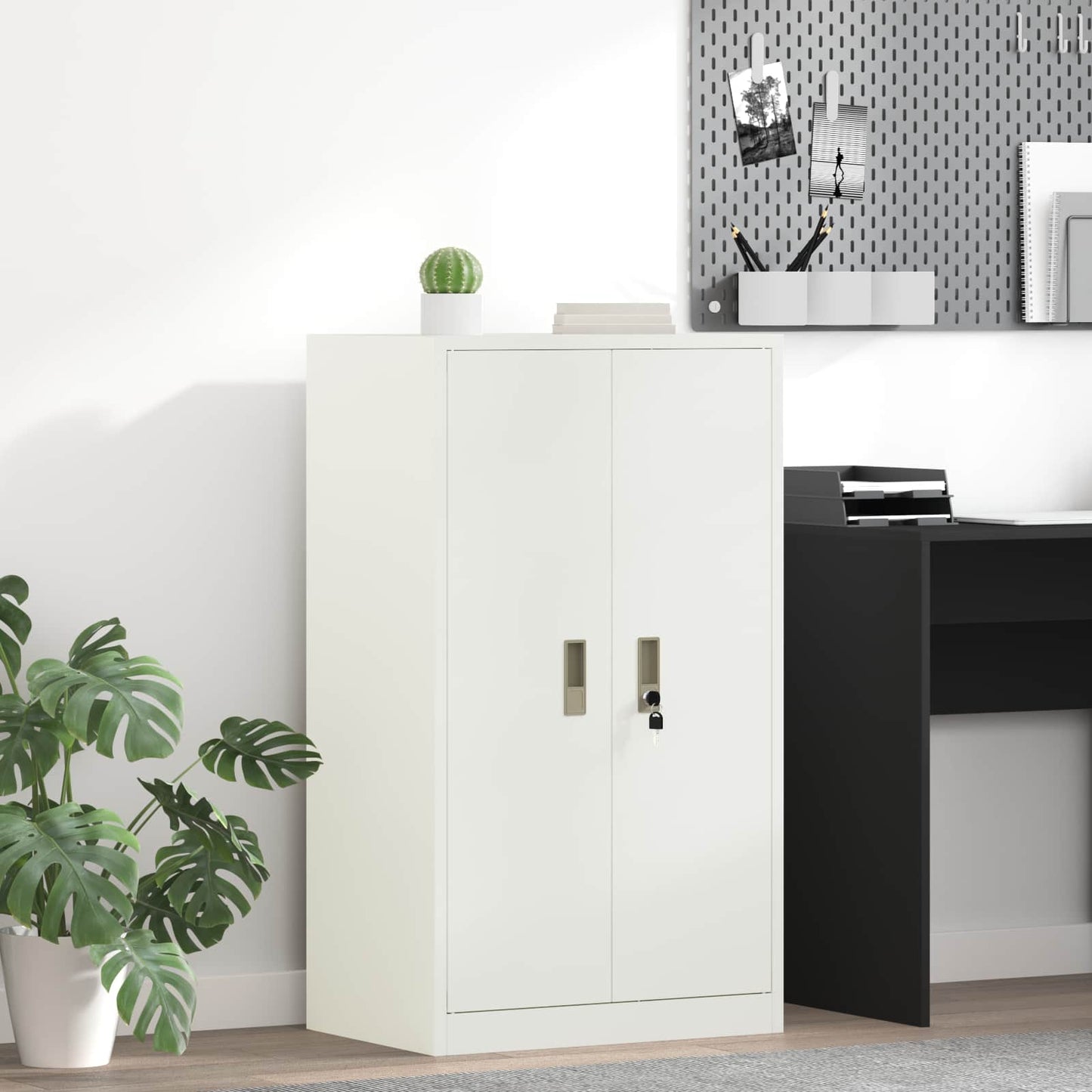 Storage Cabinet White 60 x 40 x 105 cm Steel
