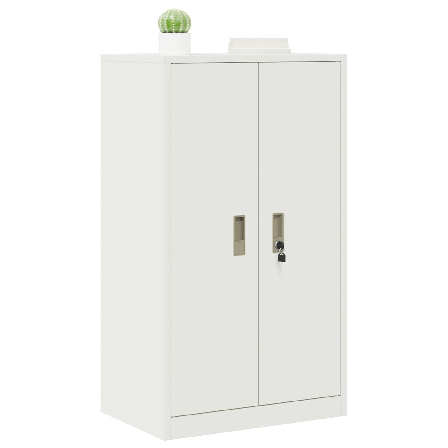 Storage Cabinet White 60 x 40 x 105 cm Steel