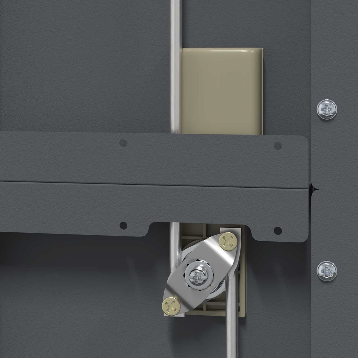 Storage Cabinet Anthracite 60 x 40 x 140 cm Steel